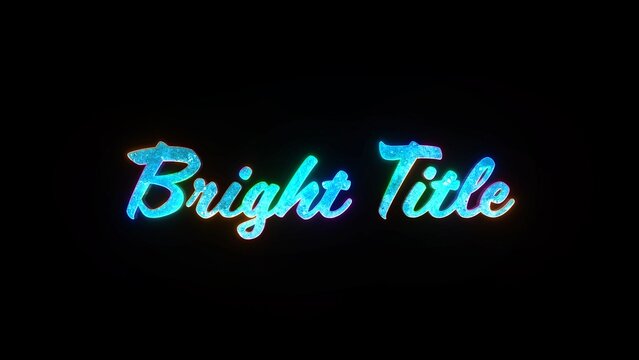 Bright Colorful Grungy Rainbow Text Title Intro