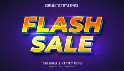 Editable text effect gradient shiny color Text style. Editable fonts vector files