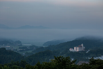 Fototapeta premium fog over the mountains