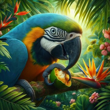 The blue-and-yellow macaw is a species of bird in the Psittacidae family.

It is also known as the yellow-bellied macaw, the hyacinth macaw (Amazonian), blue-and-yellow macaw, and the arauna macaw. It