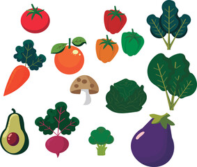 Vegetables and fruits, food drawings, pattern, vegan foods illustration of vegetables