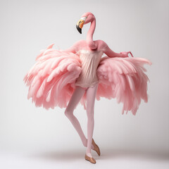 Naklejka premium flamingo, ballet, pink, ballerina,