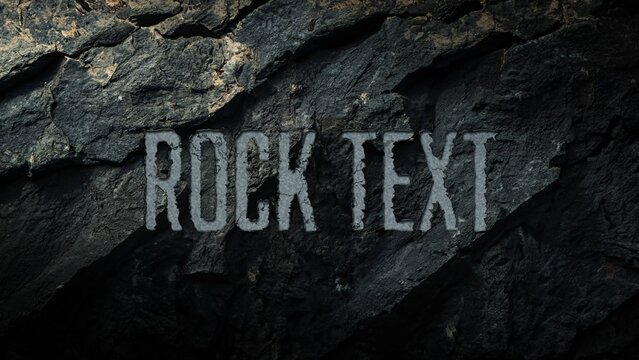Exploding Rock Cracking Texture Title Intro
