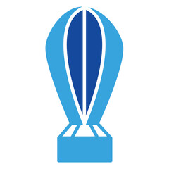 Balloon icon or logo illustration glyph style