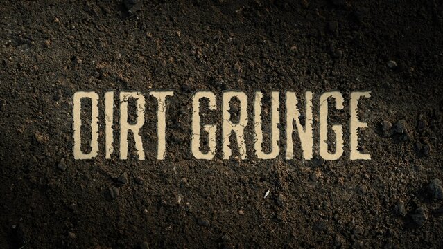 Dirt Ground Text Title Intro