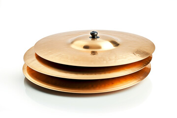 Obraz premium Play Cymbals isolated on white background created with Generative Ai