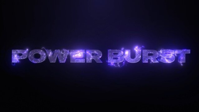 Powerful Energy Superhero Bursting Title Intro