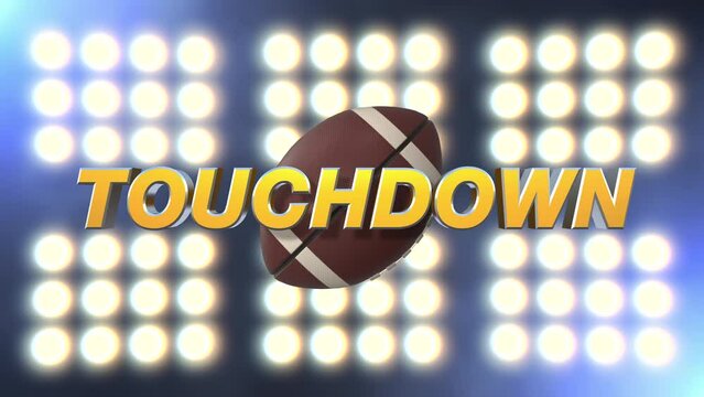 American Football Touchdown Banner Loop