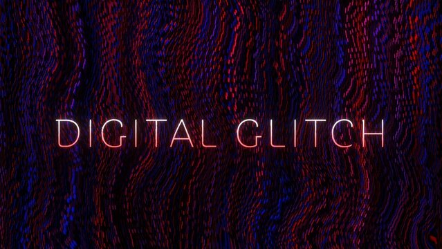 Digital Glitch Gradient Chromatic Text Title Intro
