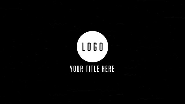 Snappy Glitch Distortion Logo Reveal