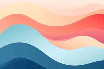 Abstract modern art with waves pattern graphic illustration