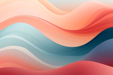 Abstract modern art with waves pattern graphic illustration