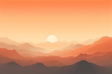 Abstract landscape wallpaper, modern art