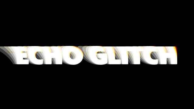 Urban Echo Modern Glitch Title Intro