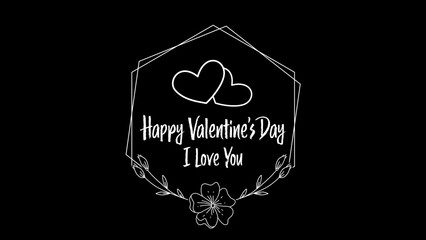 Basic Valentine Love Hearts Title Text