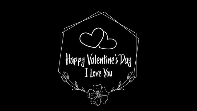 Basic Valentine Love Hearts Title Text
