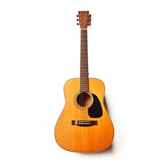 Obraz premium picture of a guitar, isolated on a white background