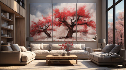 Blossoming Serenity in Modern Abode