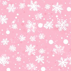 Fototapeta na wymiar pink snowflakes