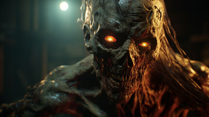 Zombie, depicting its unique mythical features