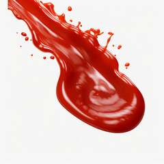 tasty red sauce isolated on transparent background created with Generative Ai