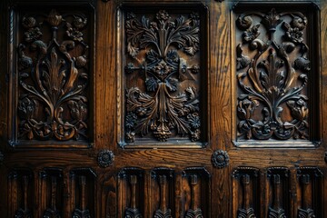 Wallpaper with decorative wooden wall panel decorations backdrop