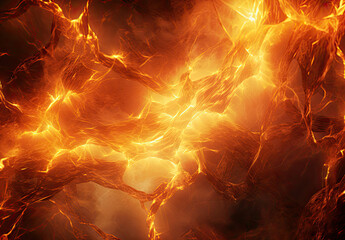 Close-Up of Vibrant Flames