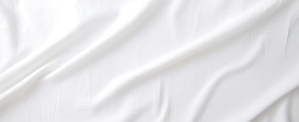 A Close-Up of a White Sheet on a Bed