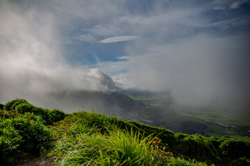 rainbow in the mountains