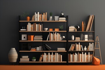 A bookshelf for home decor for the study room or library at home