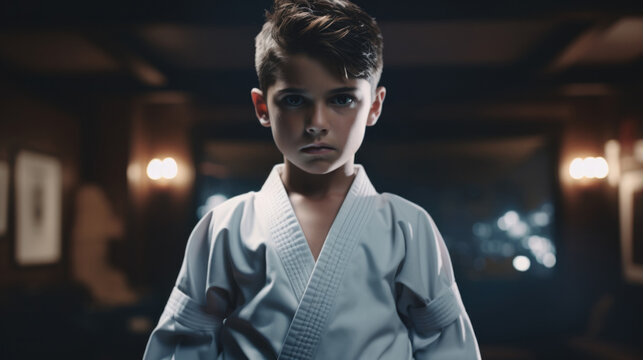 young martial arts practitioner generative ai