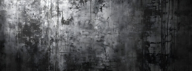 Old wall texture cement dark black gray background abstract grey color light with white gradient
