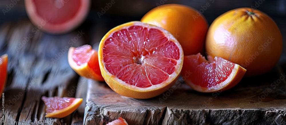 Aufkleber nutrition facts of grapefruit grapefruit nutrition label with one half of grapefruit nutritional inf
