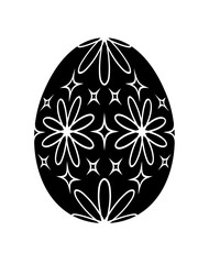 easter egg isolated on white background