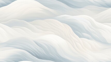 Obraz premium a close up of a white wallpaper with wavy lines and a black bird on top of one of the walls.