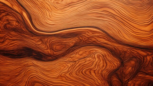  a close up of a wooden surface with a wavy design on the top of the surface and bottom of the surface.