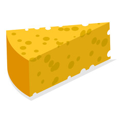 3D Isometric Flat Vector Set of Organic Dairy Products, Daily Healthy Food. Item 5