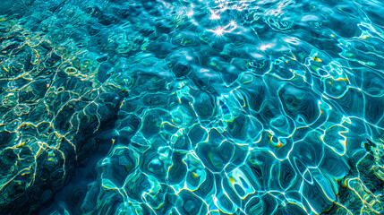 Blue Color Water Ripples