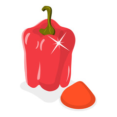 3D Isometric Flat Vector Icon of Cooking Ingredients, Spices Set. Item 2