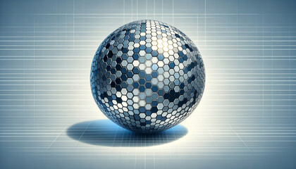 Sleek metallic sphere symbolizing data governance on a minimalist background.