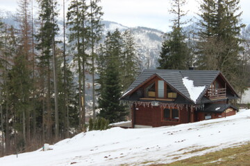 house in the mountains