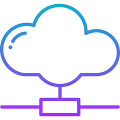 blue gradient icon -  upload, download, cloud, data, server, data exchange, data tansfer