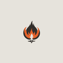 Flame Logo Design EPS format Very Cool 