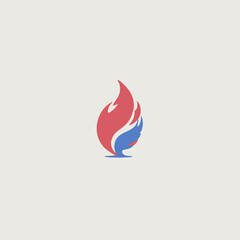 Flame Logo Design EPS format Very Cool 