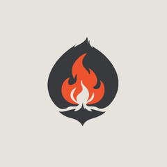 Flame Logo Design EPS format Very Cool 