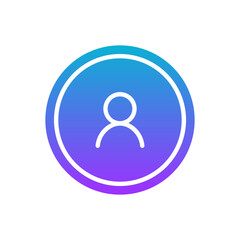 Loupe Search Profile picture Icon, avatar, user, Search account, 	colorful, coloured