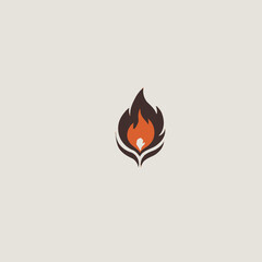 Flame Logo Design EPS format Very Cool 