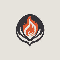 Flame Logo Design EPS format Very Cool 