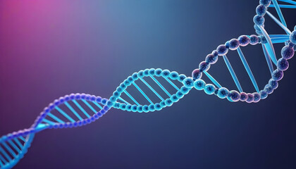 3D Graphic DNA rendering for background