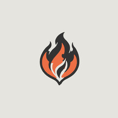 Flame Logo Design EPS format Very Cool 